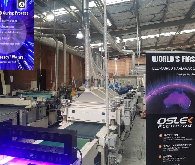 factory view of Oslek Flooring in Melbourne and Sydney